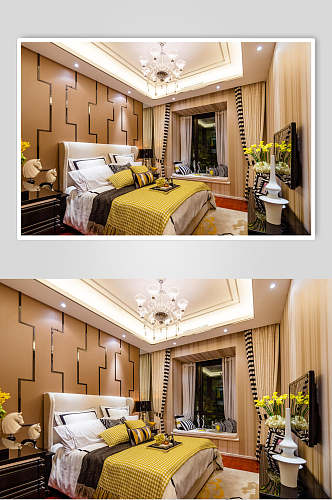 暖色系卧室小户型室内设计图片