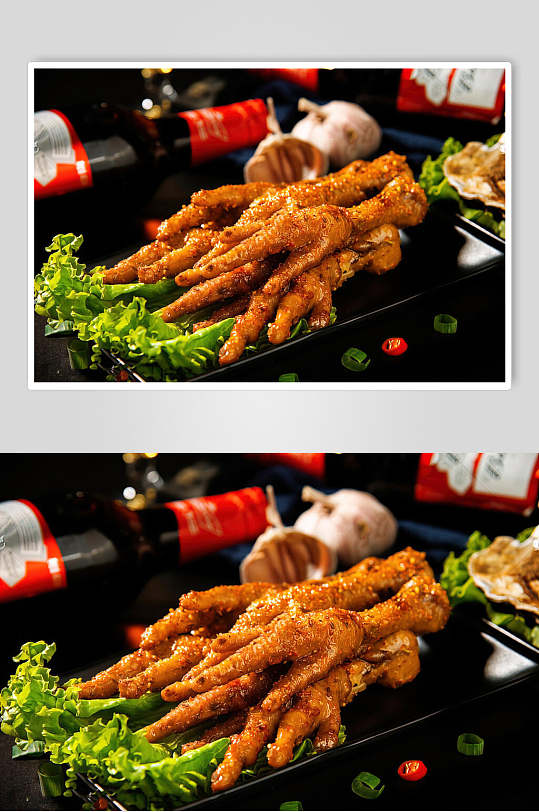 香辣鸡爪图片