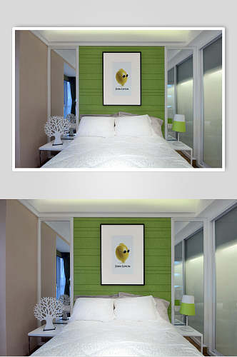 简约大气柠檬眼镜卧室家装设计图片