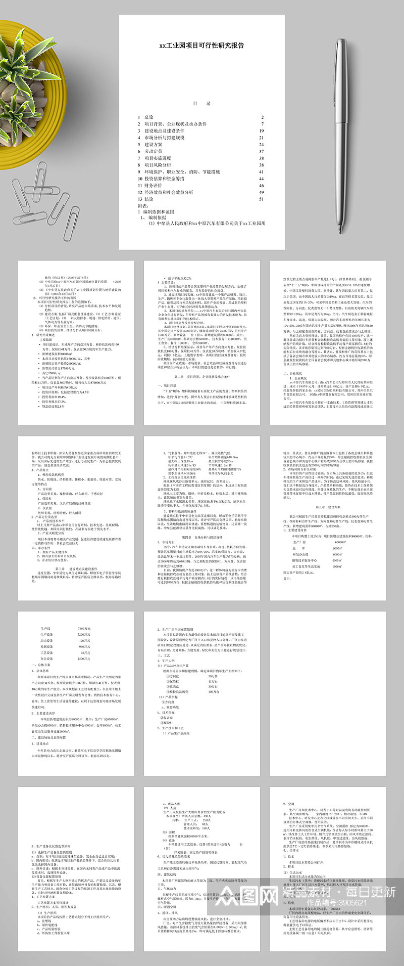 xx工业园项目可行性研究报告WORD素材