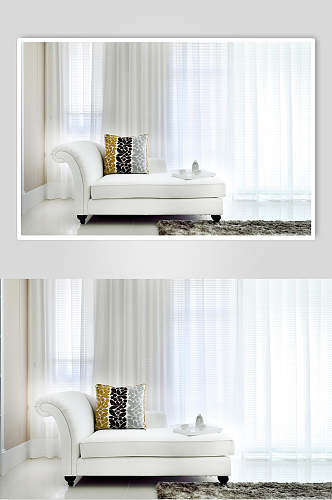 现代大气白色沙发欧式别墅图片