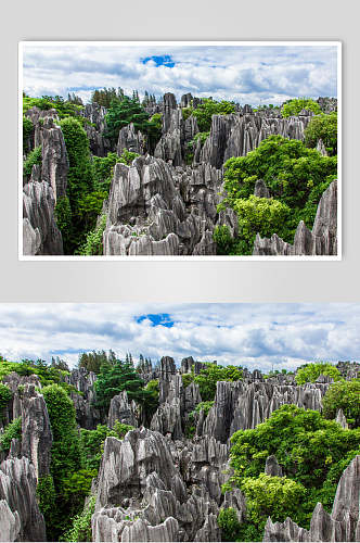 创意云南昆明石林摄影图片