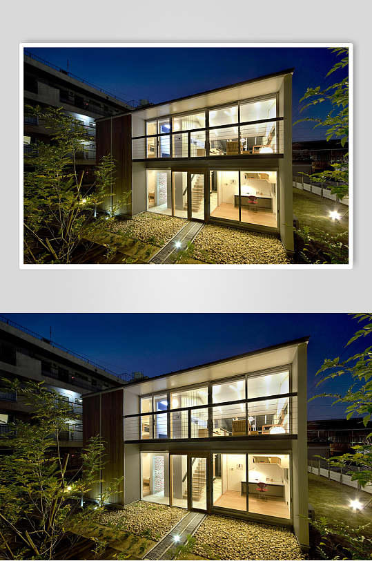 透光式住宅日式独栋别墅图片