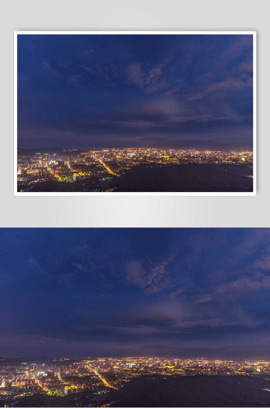 昆明城市夜景摄影图片素材