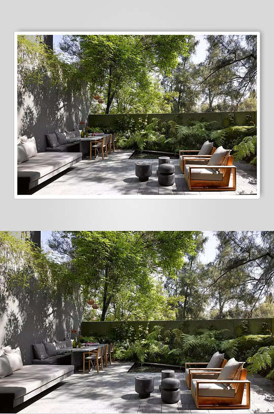 贵尚现代庭院高颜值极简别墅庭院图片