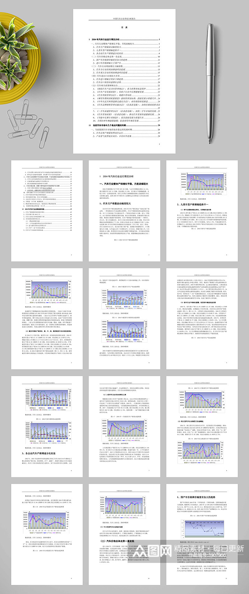 中国汽车行业季度分析报告WORD素材