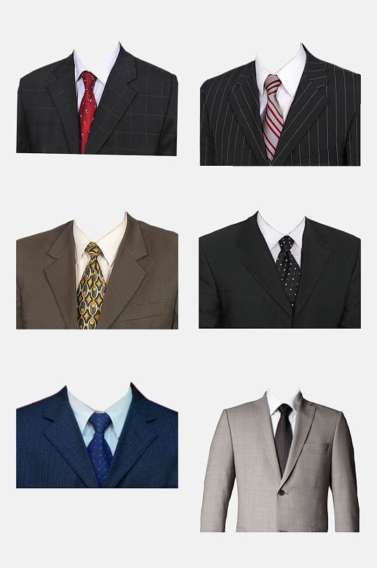 西装男士正装半身照正装照免抠素材