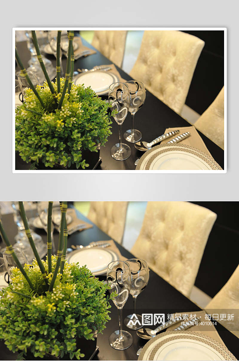 餐桌欧式简欧两居室图片素材