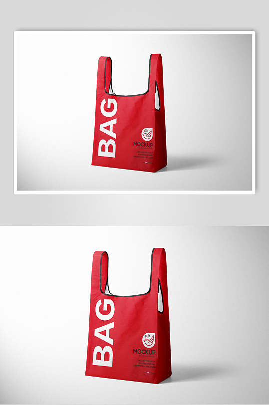 塑料袋英文字母环保手提袋样机
