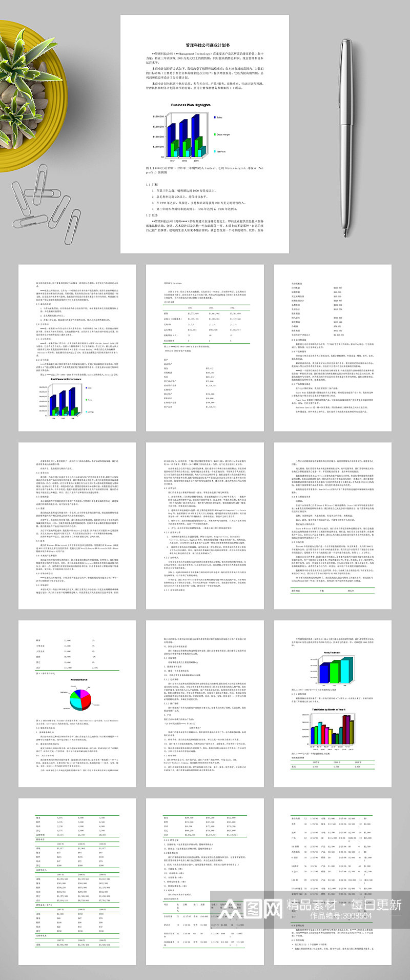XX管理科技公司商业计划书WORD素材