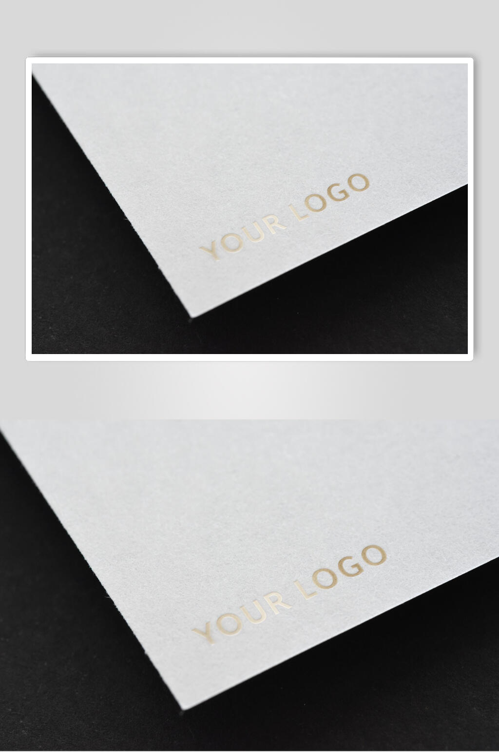 简约卡片文字LOGO展示样机素材