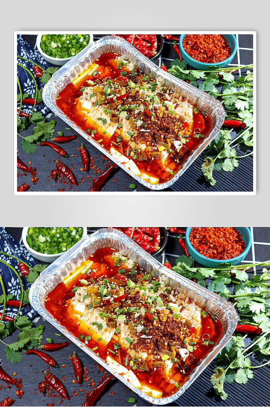 锡纸豆腐图片-众图网