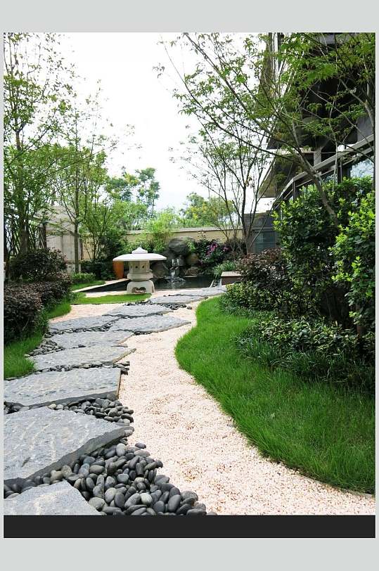 复古庭院建筑促销海报观景庭院中式庭院风建筑ppt时尚庭院中式庭院风