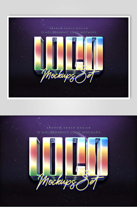 唯美彩色创意渐变立体艺术字素材