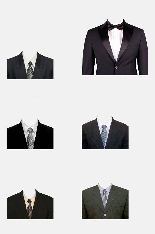 商务男士正装半身照正装照免抠素材