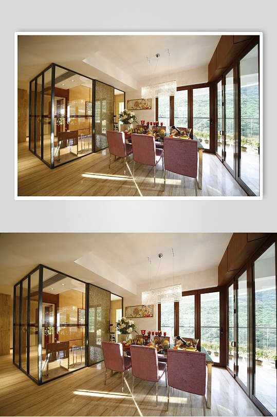 透明餐厅装修图片