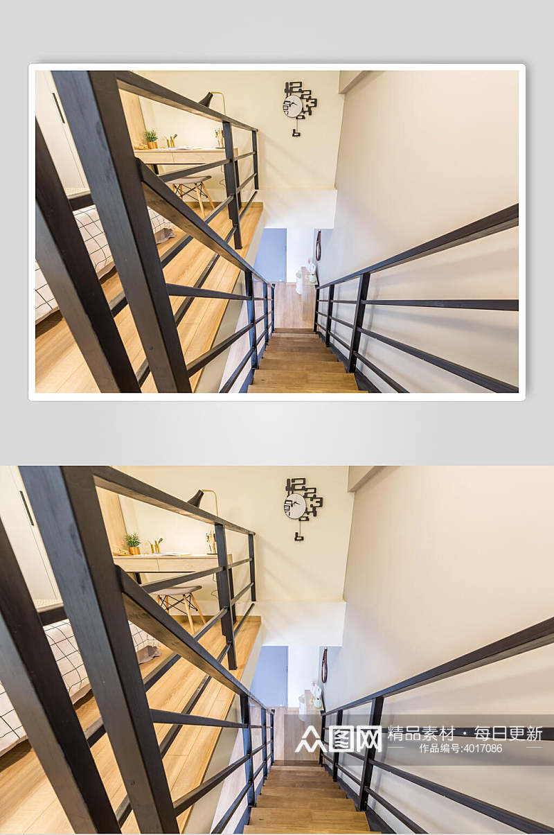 楼梯迷你公寓图片素材