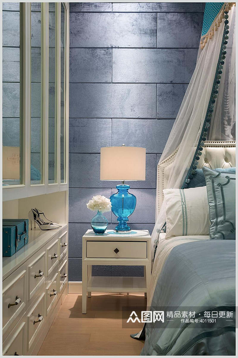 高端个性置物柜灯欧式简欧两居室图片素材