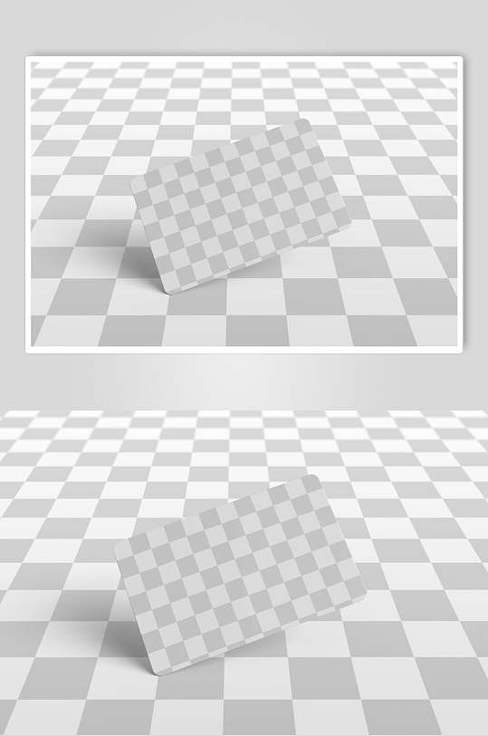 线条发个简约灰白色英航卡样机