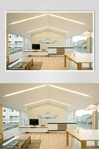 现代大气白色日式独栋别墅图片