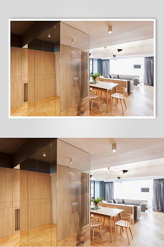 柜子黄色创意高端桌子日式三居图片