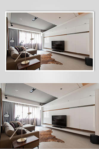 地毯电视沙发高端创意客厅设计图片