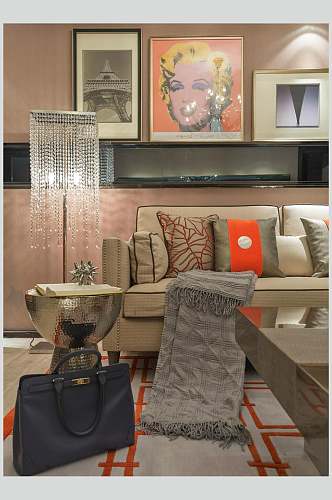 沙发创意抱枕欧式简欧两居室图片