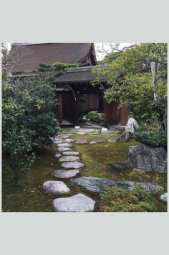 创意大气房子日式庭院图片