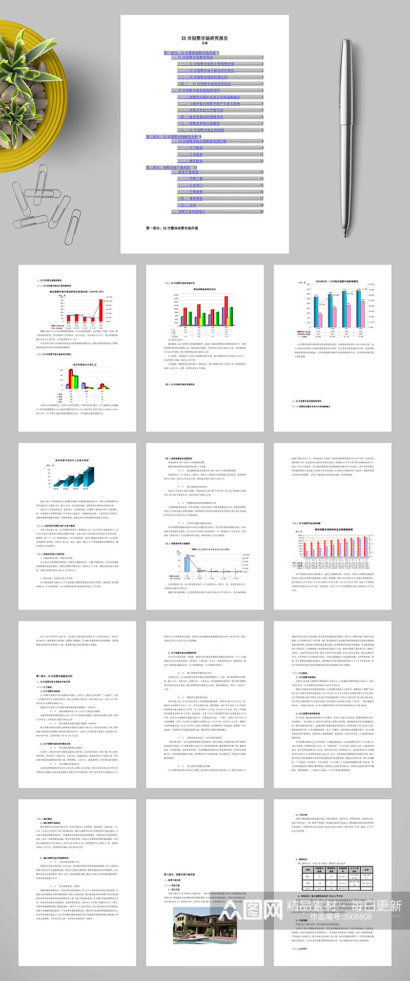 XX市别墅市场研究报告WORD素材