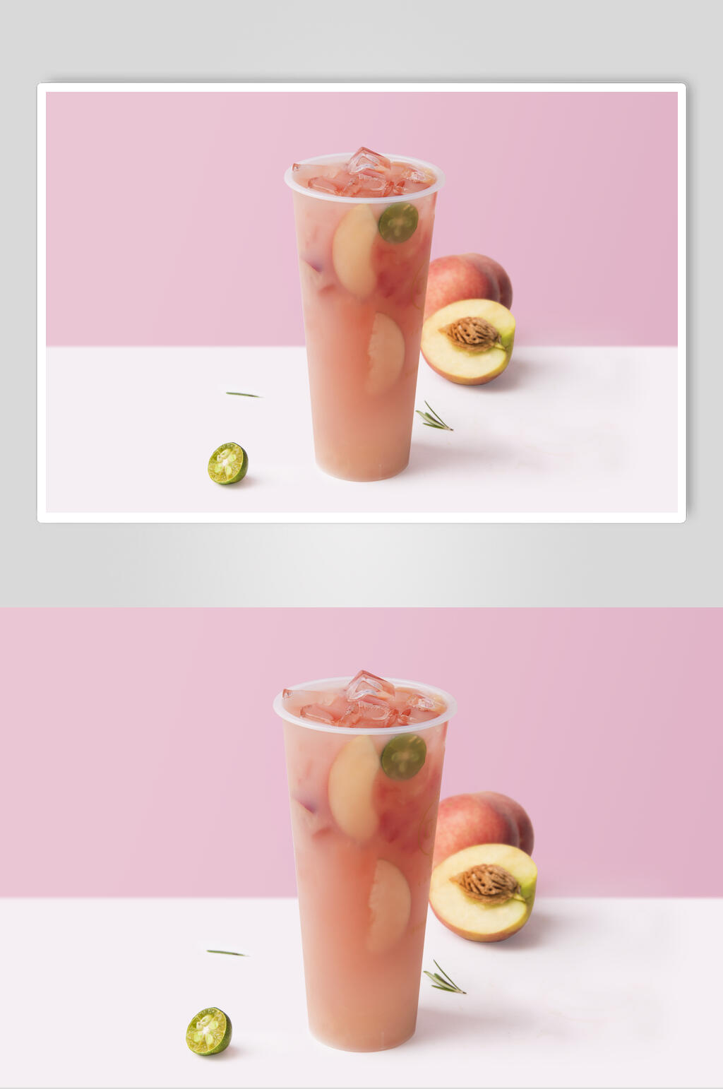 粉色奶茶果汁图片素材