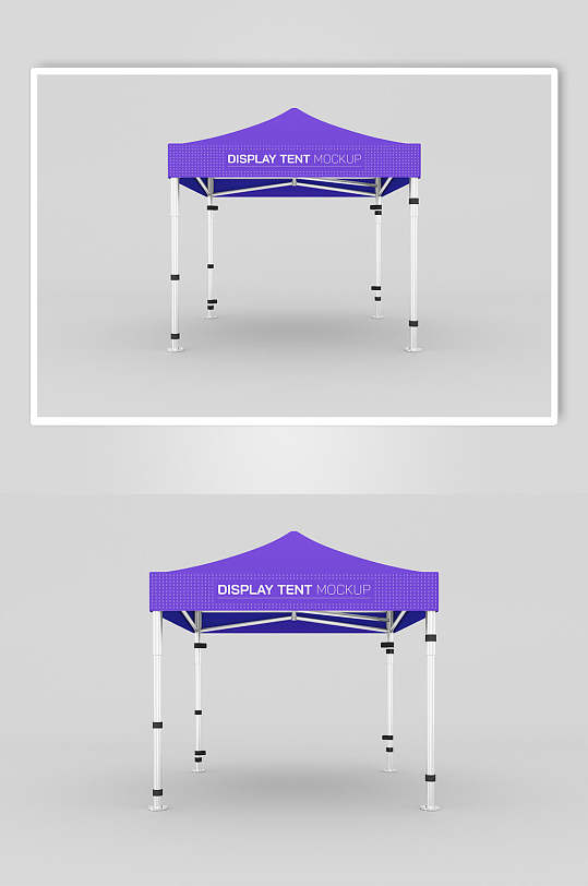 帐篷英文字母紫色帐篷展示样机