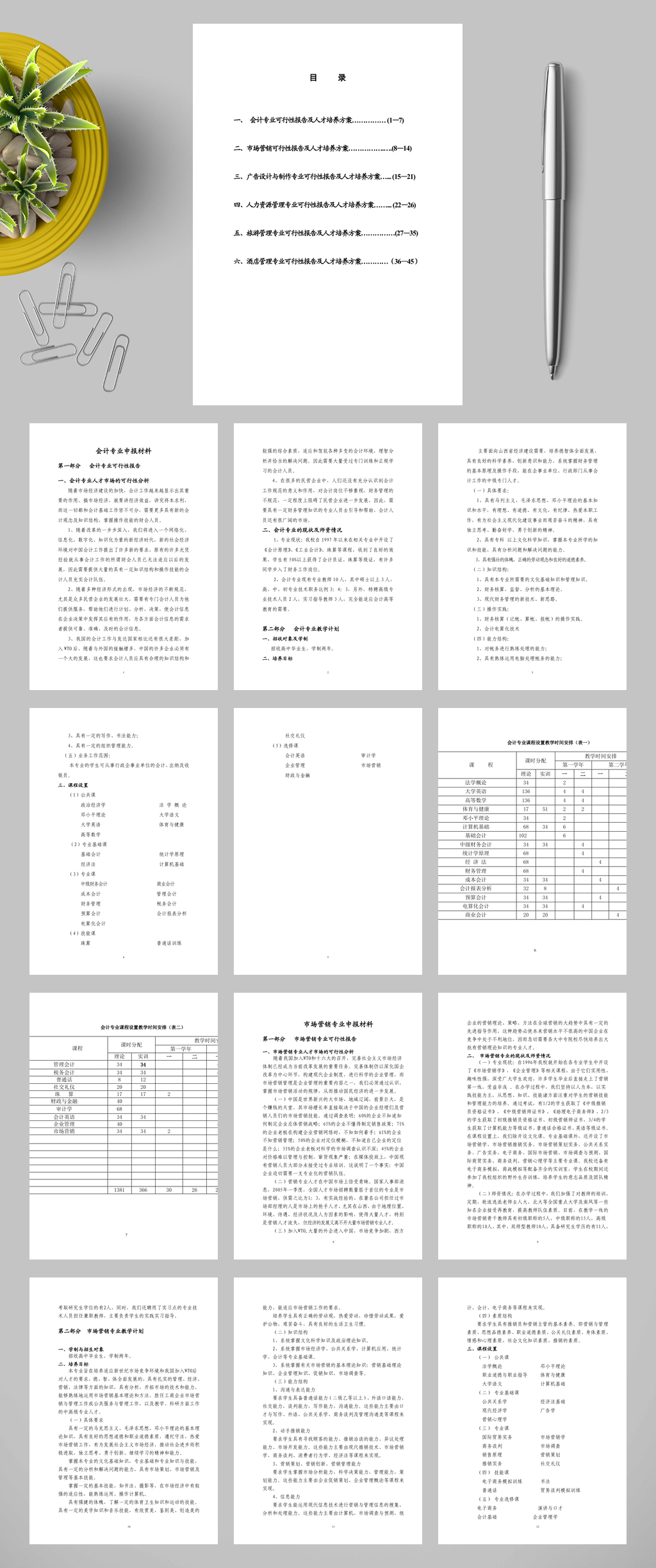 会计专业可行性报告WORD素材
