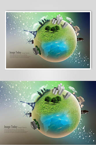 绿色地球日海报