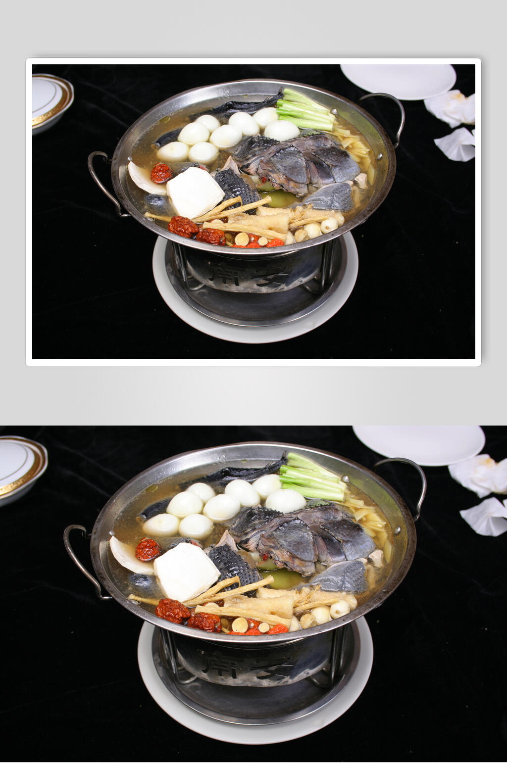 锅仔药膳竹丝鸡素材