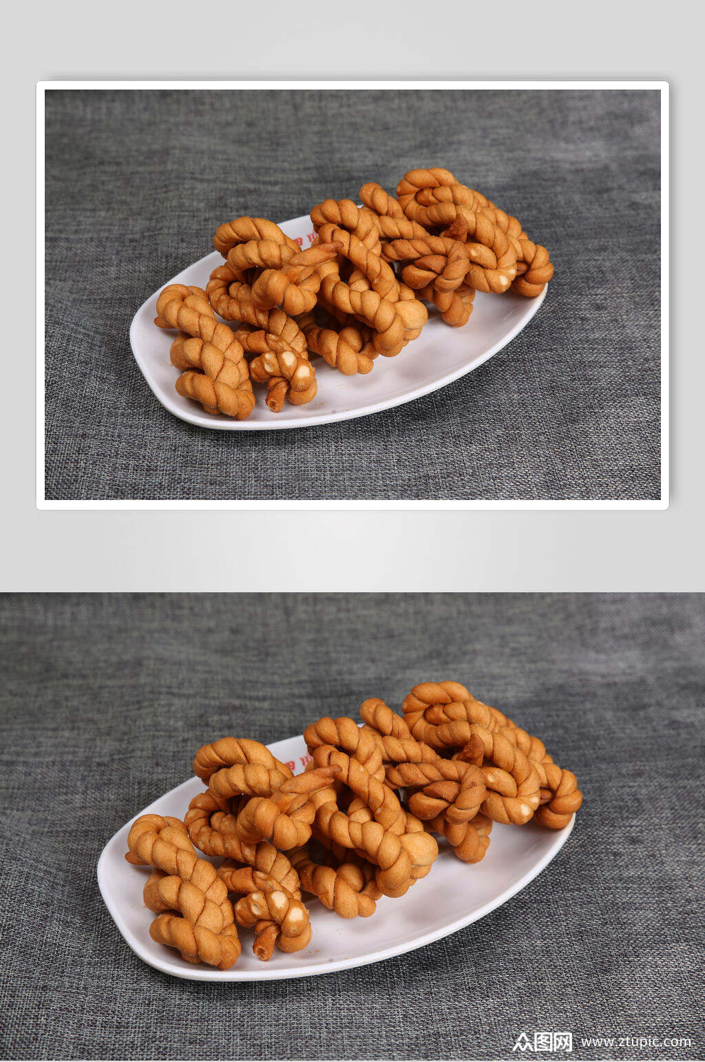 麻花火锅荤菜配菜摄影图片