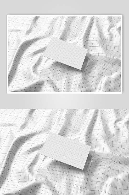 白色布料褶皱样机