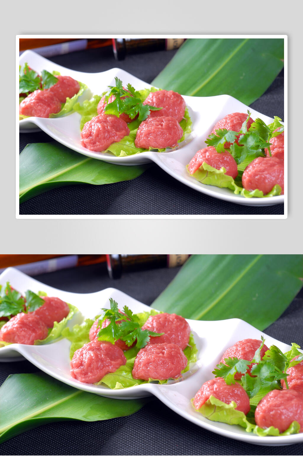 美味牛肉丸素材