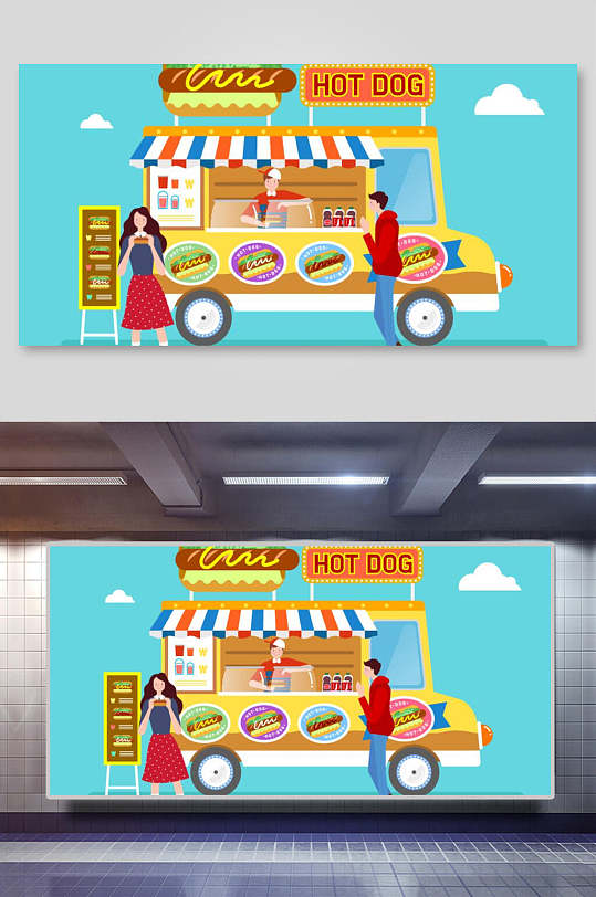 餐车展板图片-餐车展板设计素材-餐车展板模板下载-众图网