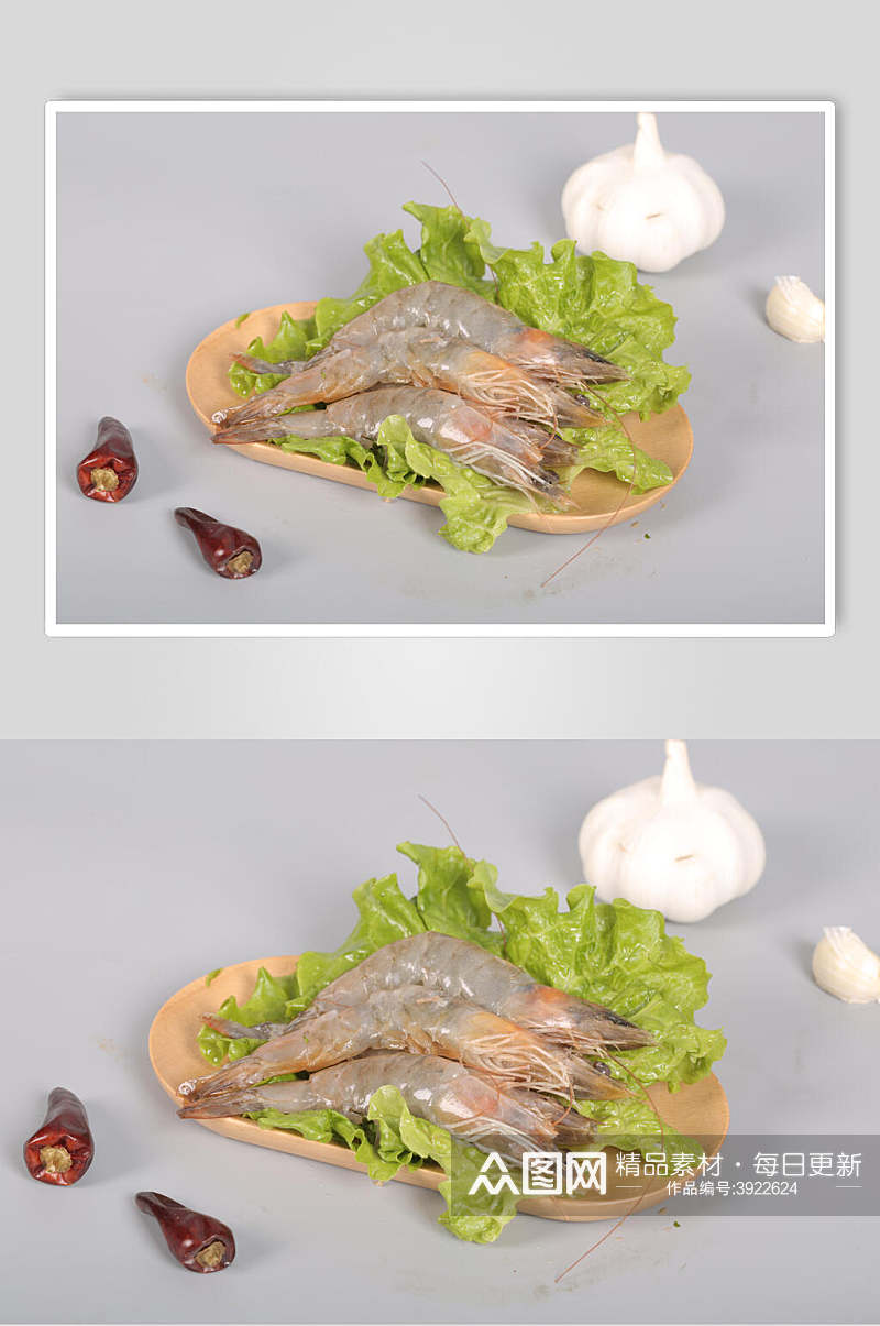 大虾火锅配菜摄影图片素材