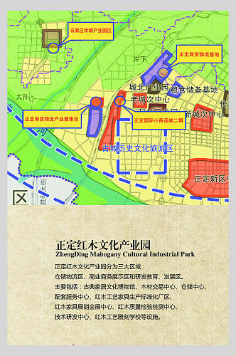 地图中国风古董海报
