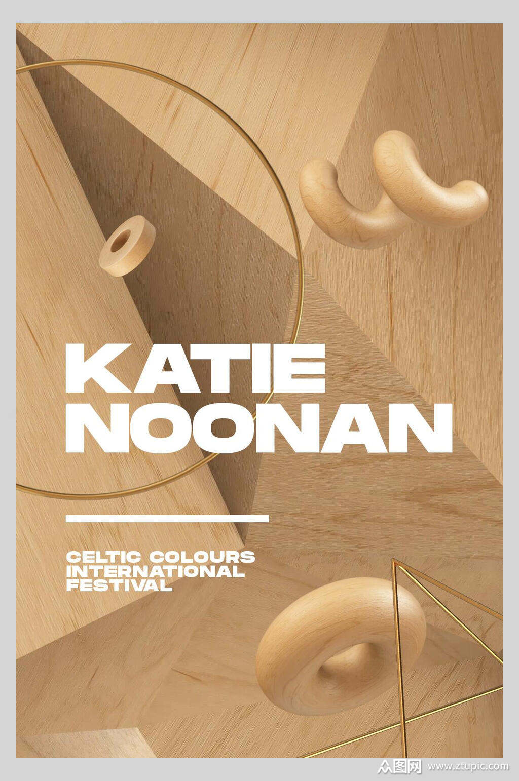 褐色英文酸性创意ins海报素材