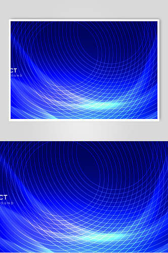 高端时尚蓝色科技光效素材