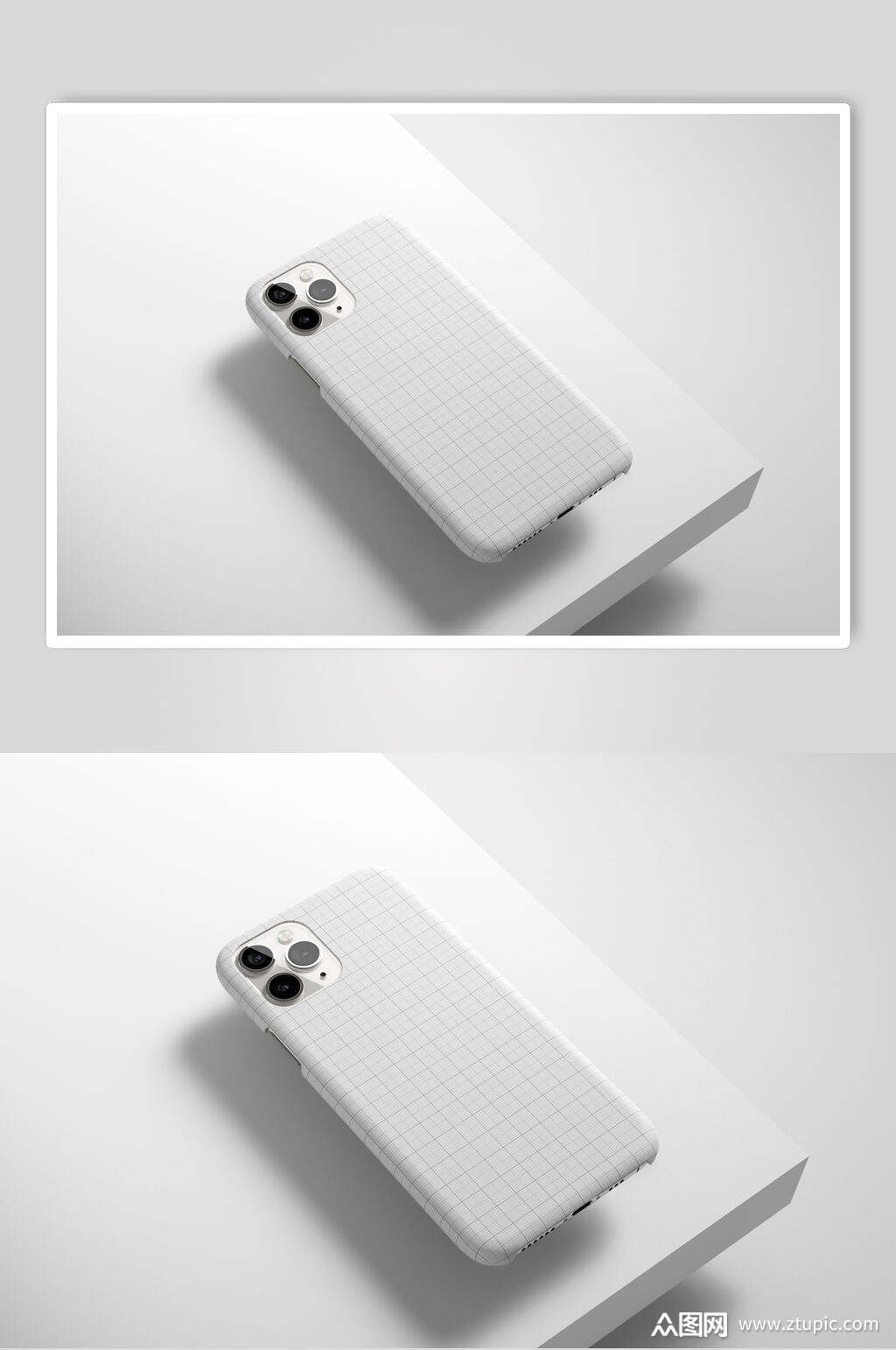 白色手机壳贴图样机素材