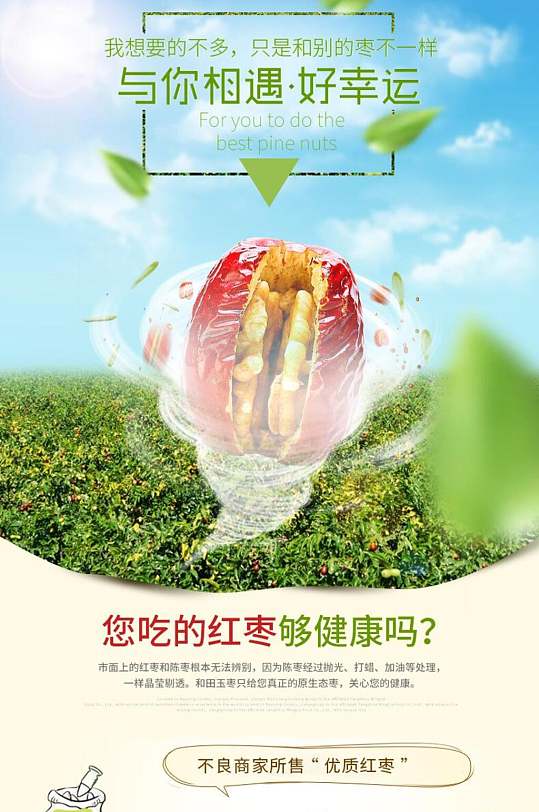 大气红枣食品零食电商详情页