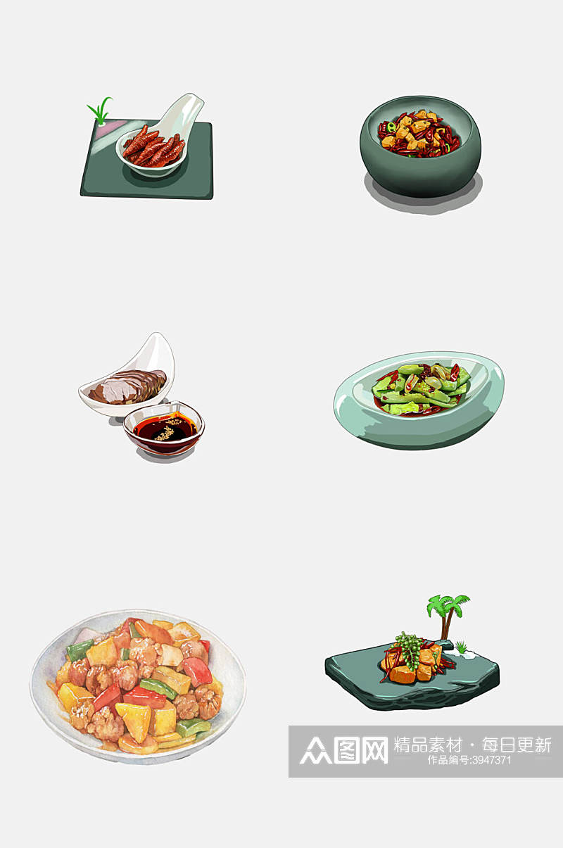 美味川菜美食免抠素材素材