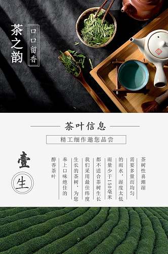 创意茶之韵茶饮类手机版详情页