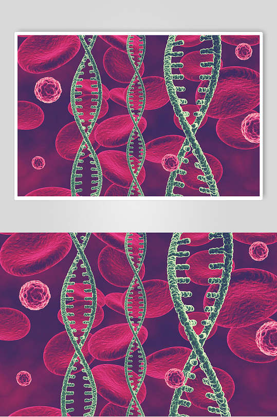 绿色干细胞医学病毒图片