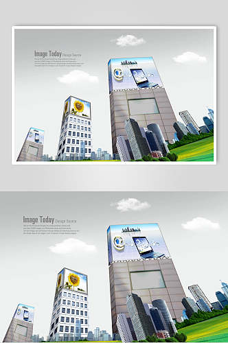 简约科技城市发展海报