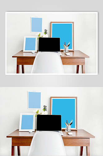 室内桌子清新大气创意平板贴图样机