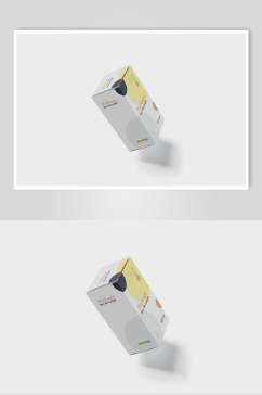 悬空简约盒子品牌包装智能贴图VI样机